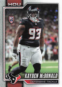 2026 Topps Flagship Football Kayden McDonald #364 RC