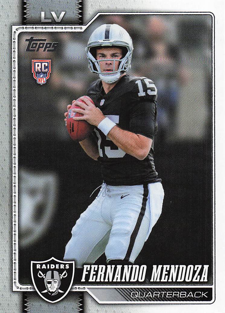 2026 Topps Flagship Football Fernando Mendoza #301 RC