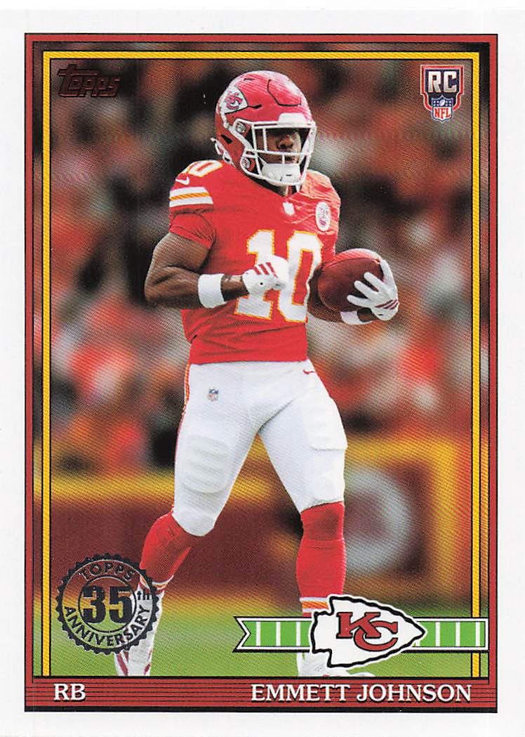 2026 Topps Flagship Football 1991 Topps Football Rookies Emmett Johnson #91TR-13