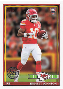 2026 Topps Flagship Football 1991 Topps Football Rookies Emmett Johnson #91TR-13