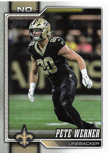 2026 Topps Flagship Football Pete Werner #44