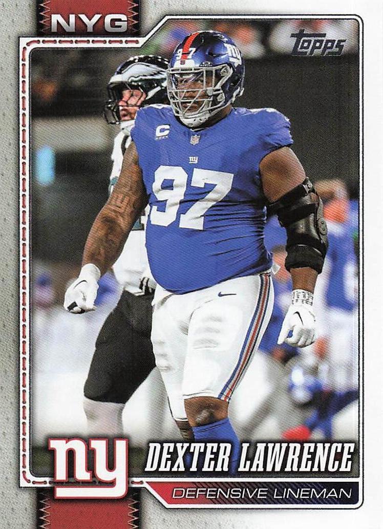 2026 Topps Flagship Football Dexter Lawrence #155
