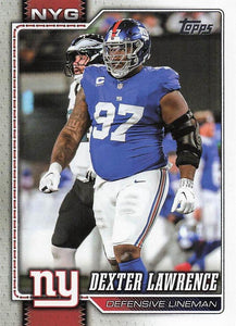 2026 Topps Flagship Football Dexter Lawrence #155