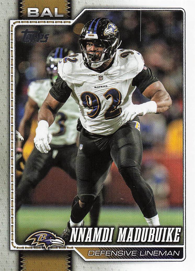 2026 Topps Flagship Football Nnamdi Madubuike #205
