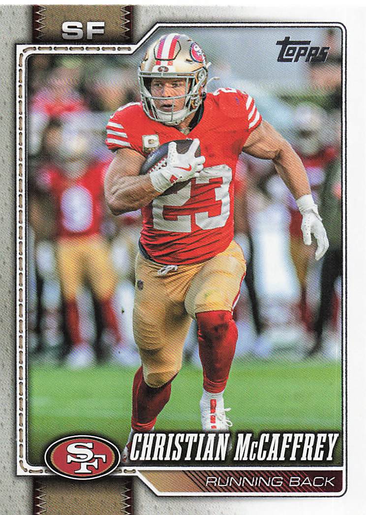 2026 Topps Flagship Football Christian McCaffrey #186