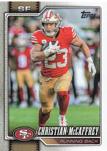 2026 Topps Flagship Football Christian McCaffrey #186