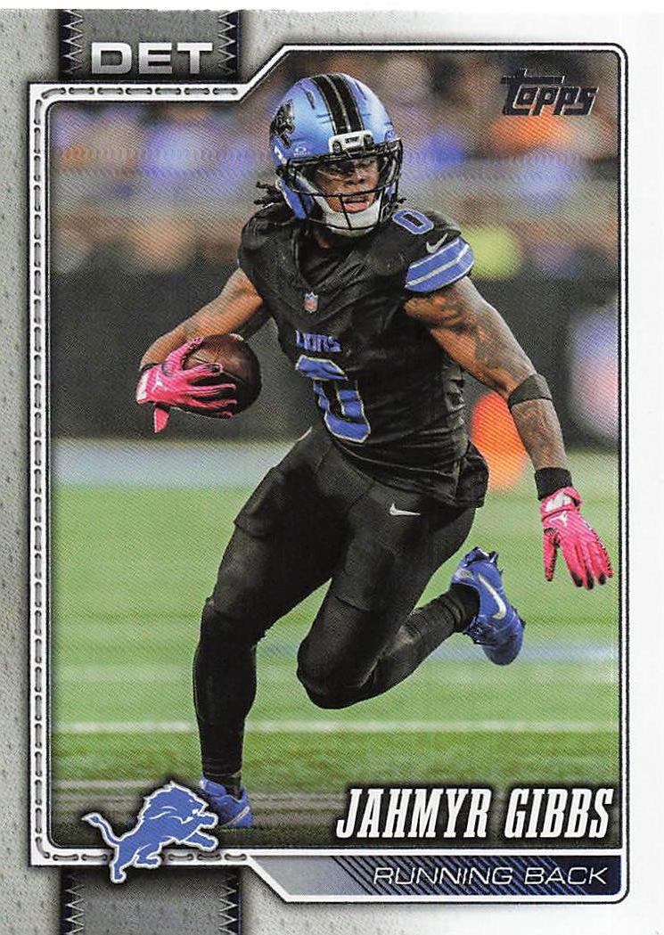 2026 Topps Flagship Football Jahmyr Gibbs #70