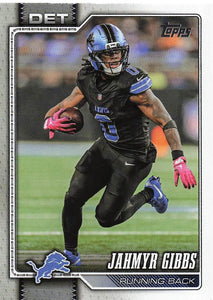 2026 Topps Flagship Football Jahmyr Gibbs #70