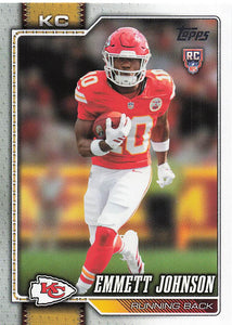 2026 Topps Flagship Football Emmett Johnson #313 RC