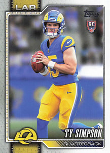 2026 Topps Flagship Football Ty Simpson #302 RC