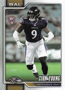 2026 Topps Flagship Football Zion Young #360 RC