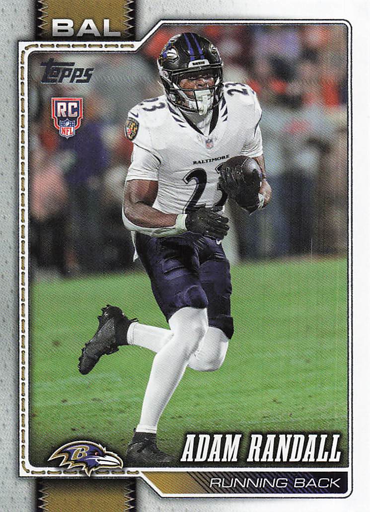 2026 Topps Flagship Football Adam Randall #377 RC