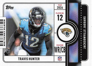 2026 Topps Flagship Football Big Ticket Players Travis Hunter #BTP-12