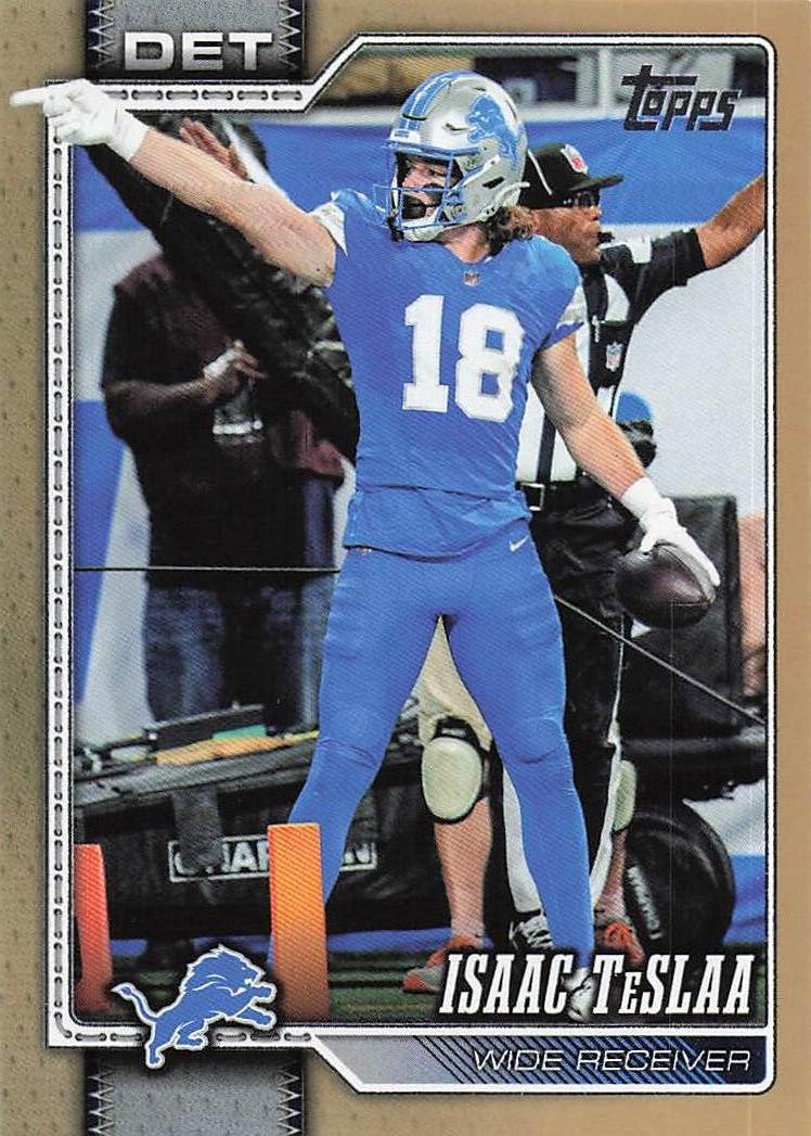 2026 Topps Flagship Football Gold 2007/2026 Isaac TeSlaa #64
