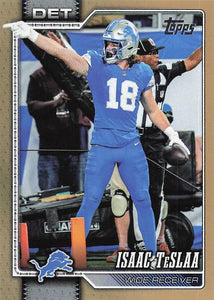 2026 Topps Flagship Football Gold 2007/2026 Isaac TeSlaa #64