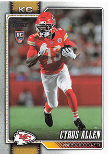 2026 Topps Flagship Football Cyrus Allen #382 RC