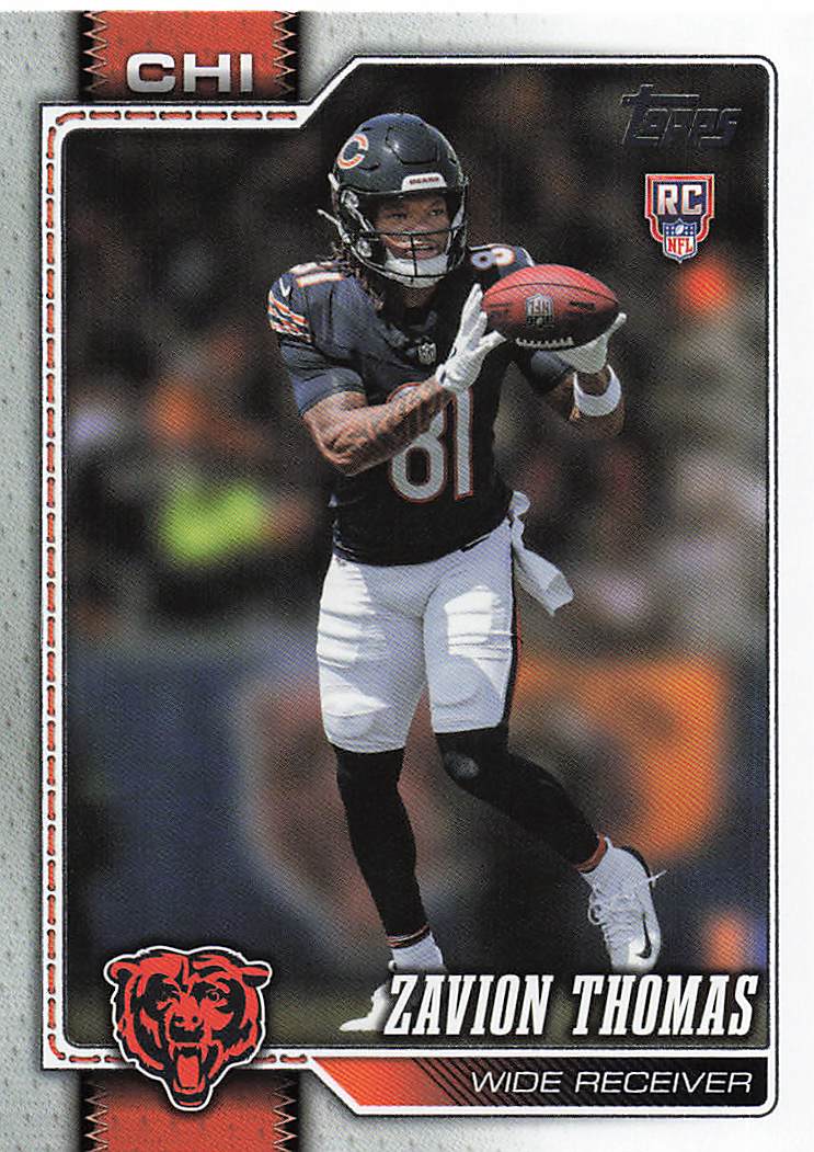 2026 Topps Flagship Football Zavion Thomas #367 RC