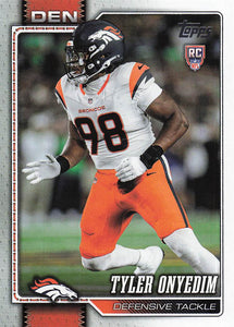 2026 Topps Flagship Football Tyler Onyedim #361 RC