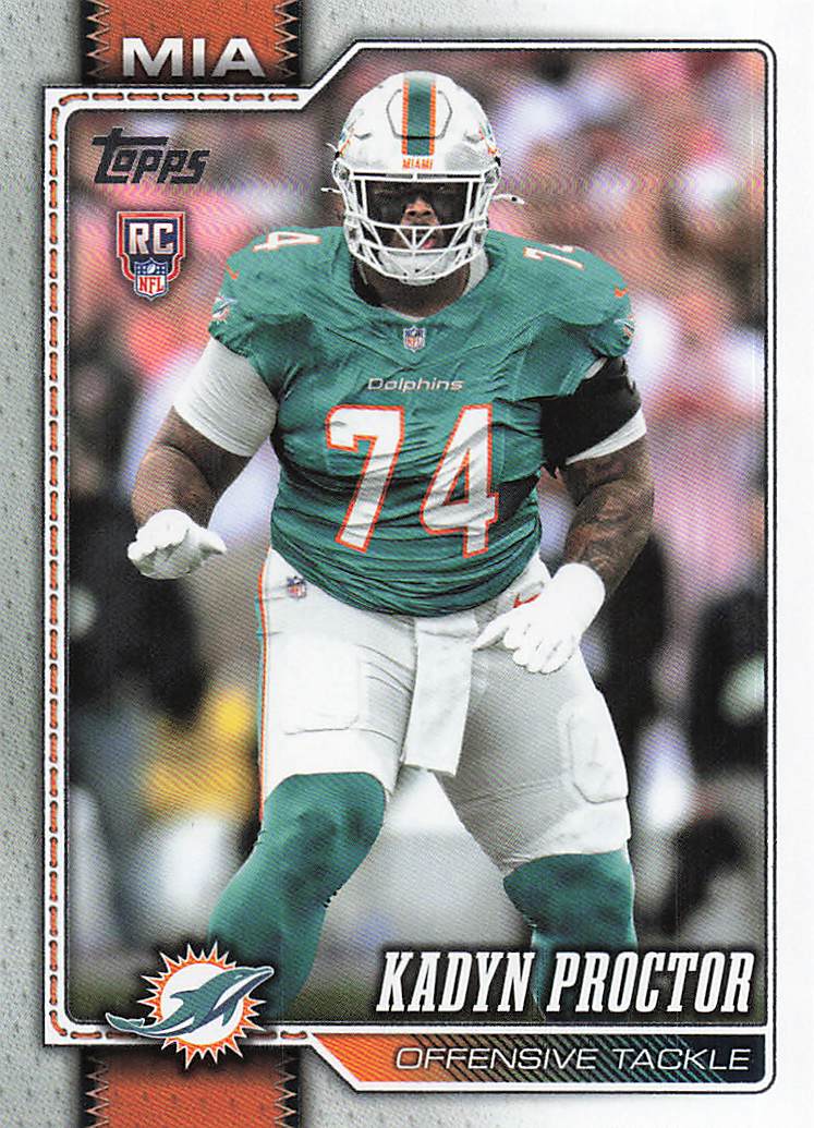 2026 Topps Flagship Football Kadyn Proctor #353 RC