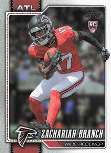 2026 Topps Flagship Football Zachariah Branch #397 RC
