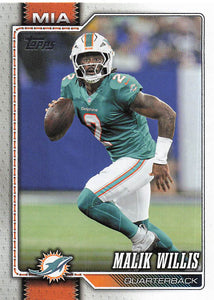 2026 Topps Flagship Football Malik Willis #238