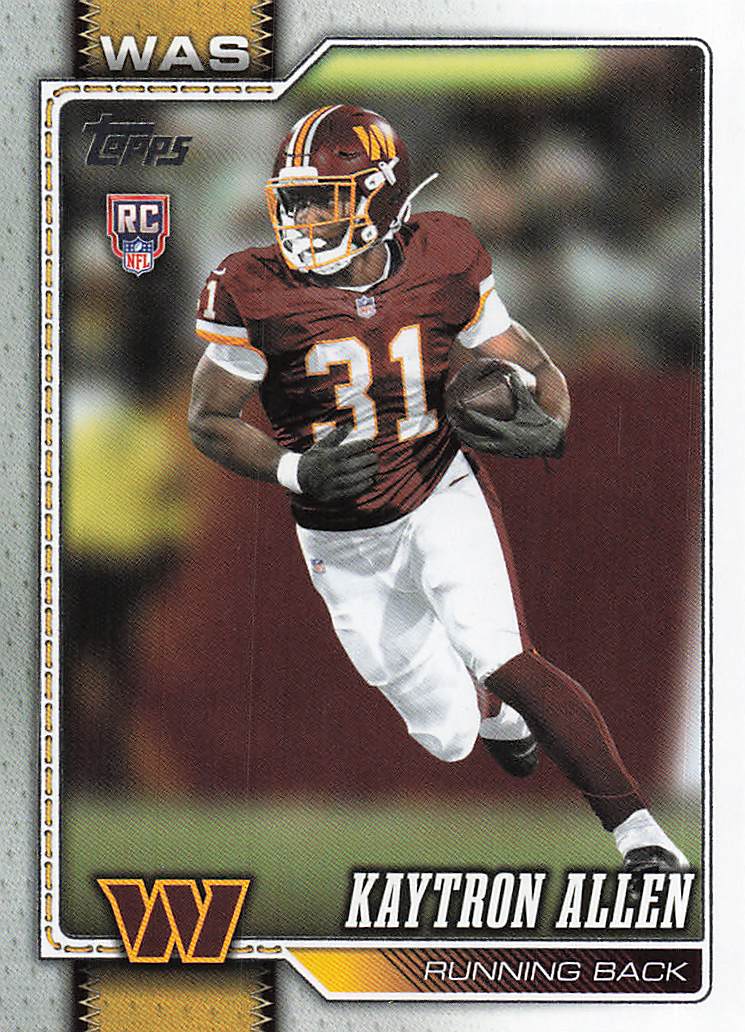 2026 Topps Flagship Football Kaytron Allen #315 RC