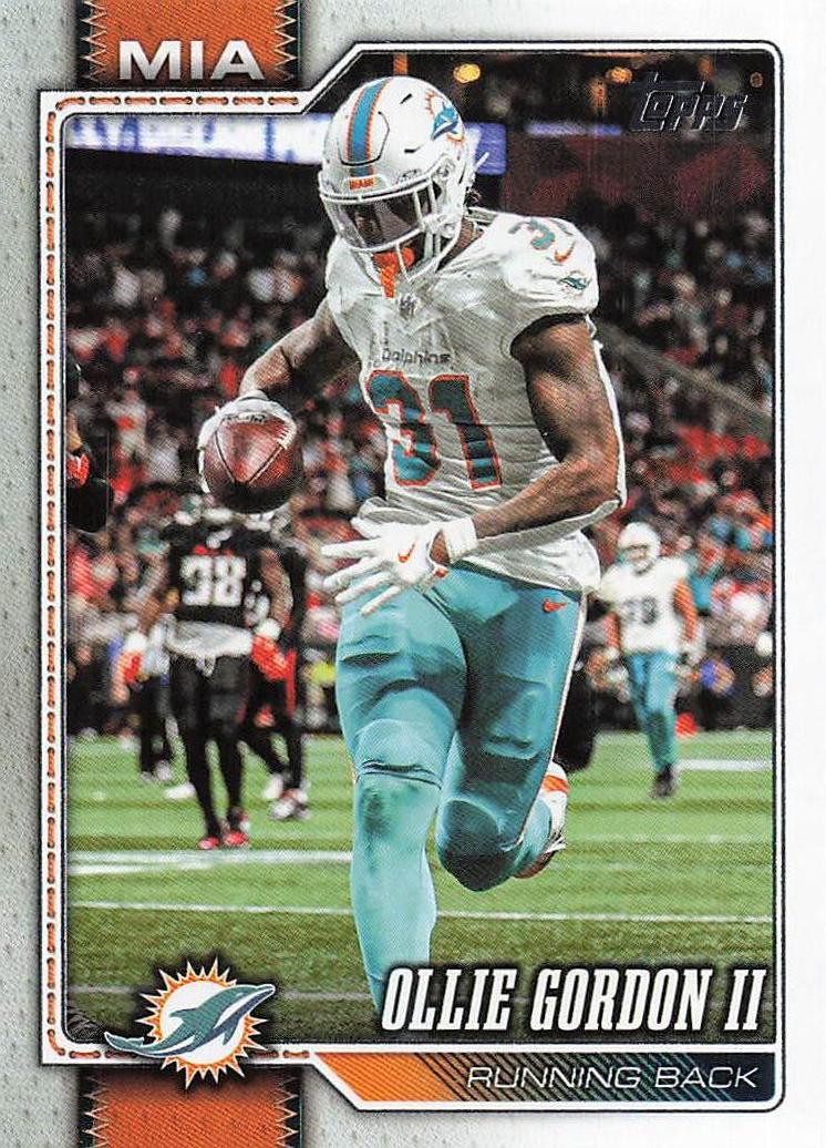 2026 Topps Flagship Football Ollie Gordon II #124