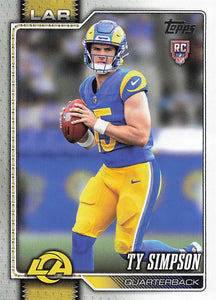 2026 Topps Flagship Football Ty Simpson #302 RC
