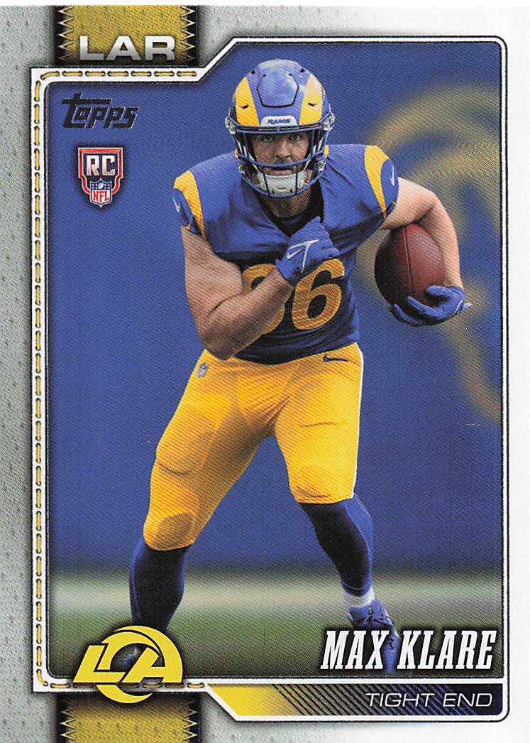 2026 Topps Flagship Football Max Klare #340 RC