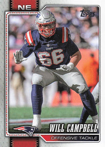 2026 Topps Flagship Football Will Campbell #137