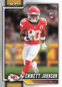 2026 Topps Flagship Football Emmett Johnson #313 RC
