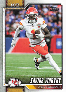 2026 Topps Flagship Football Xavier Worthy #96