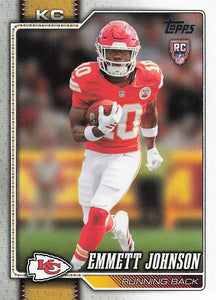 2026 Topps Flagship Football Emmett Johnson #313 RC
