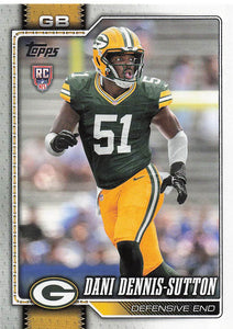 2026 Topps Flagship Football Dani Dennis-Sutton #393 RC
