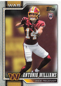 2026 Topps Flagship Football Antonio Williams #328 RC