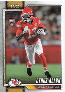 2026 Topps Flagship Football Cyrus Allen #382 RC