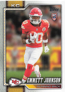 2026 Topps Flagship Football Emmett Johnson #313 RC