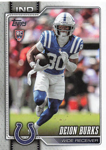 2026 Topps Flagship Football Deion Burks #333 RC