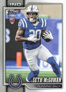 2026 Topps Flagship Football Seth McGowan #388 RC