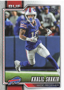 2026 Topps Flagship Football Khalil Shakir #21
