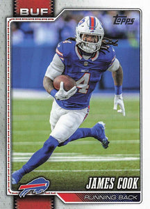 2026 Topps Flagship Football James Cook #25