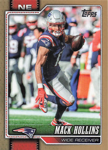 2026 Topps Flagship Football Gold 0017/2026 Mack Hollins #140