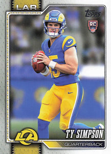 2026 Topps Flagship Football Ty Simpson #302 RC