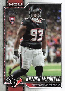 2026 Topps Flagship Football Kayden McDonald #364 RC