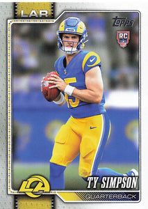 2026 Topps Flagship Football Ty Simpson #302 RC