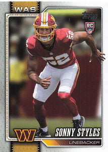 2026 Topps Flagship Football Sonny Styles #347 RC