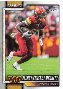 2026 Topps Flagship Football Jacory Croskey-Merritt #197