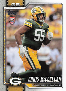 2026 Topps Flagship Football Chris McClellan #366 RC