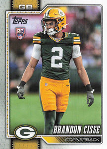 2026 Topps Flagship Football Brandon Cisse #375 RC