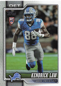 2026 Topps Flagship Football Kendrick Law #374 RC